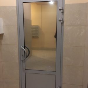 Алюминиевая дверь 1000×2000 мм.